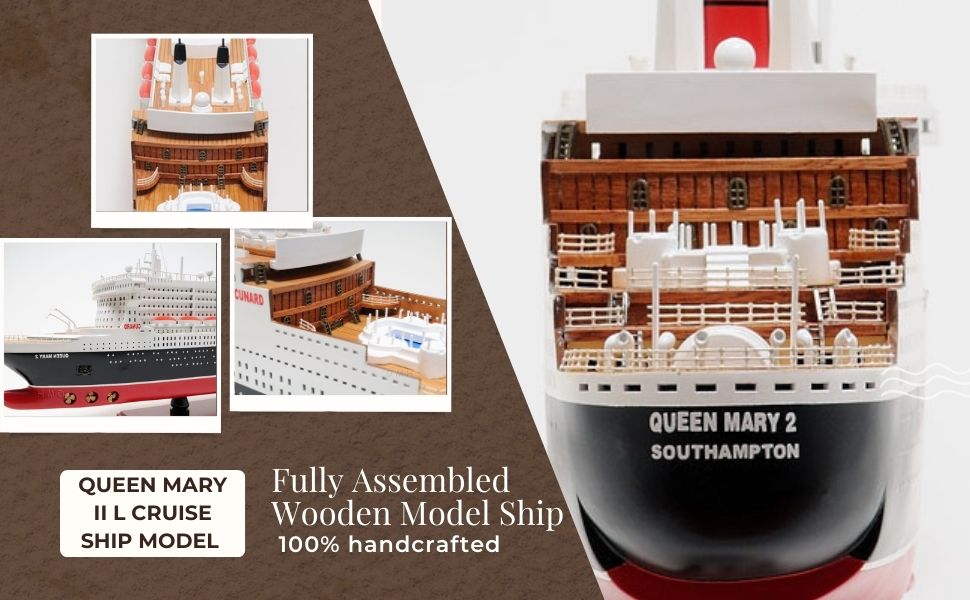C028 - Exploring the Grandeur of Queen Mary II Model Ship