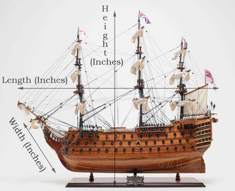 how to measure our ship models