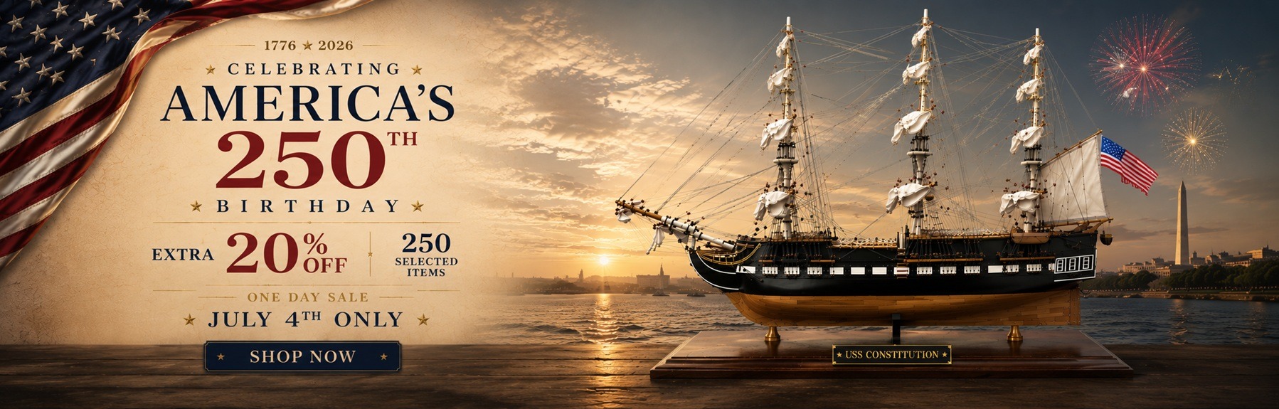 4th of July sale ship models