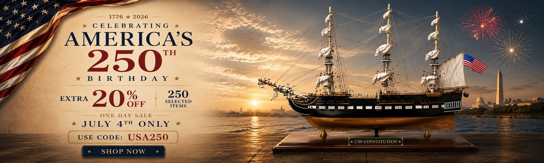 4th of July sale ship models