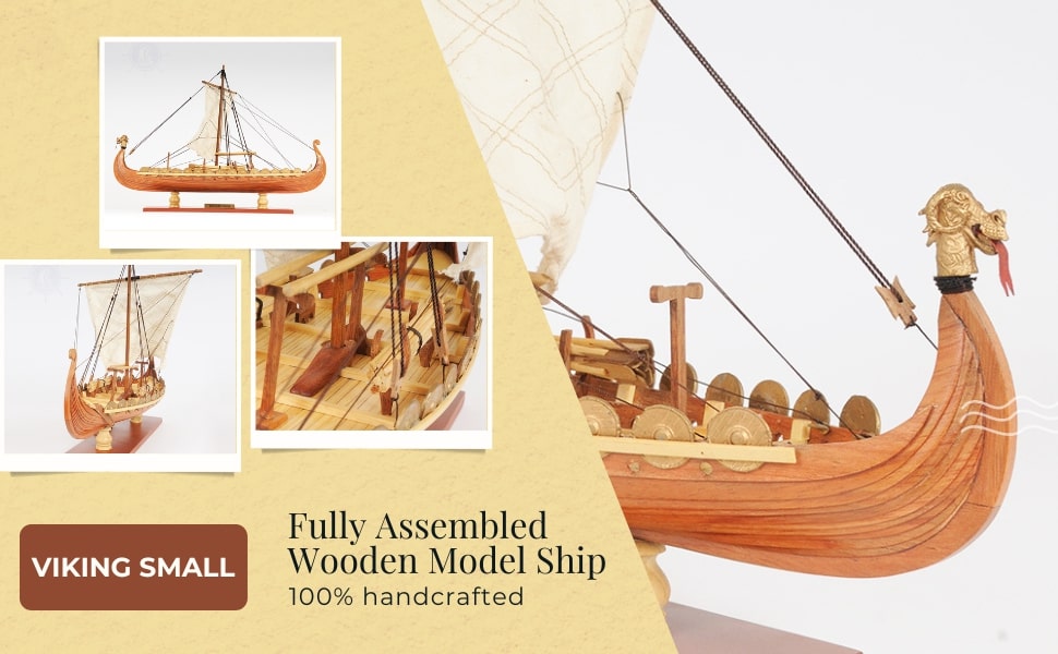 Unveiling the Drakkar Viking Model Boat Length 40cm: A Miniature Masterpiece