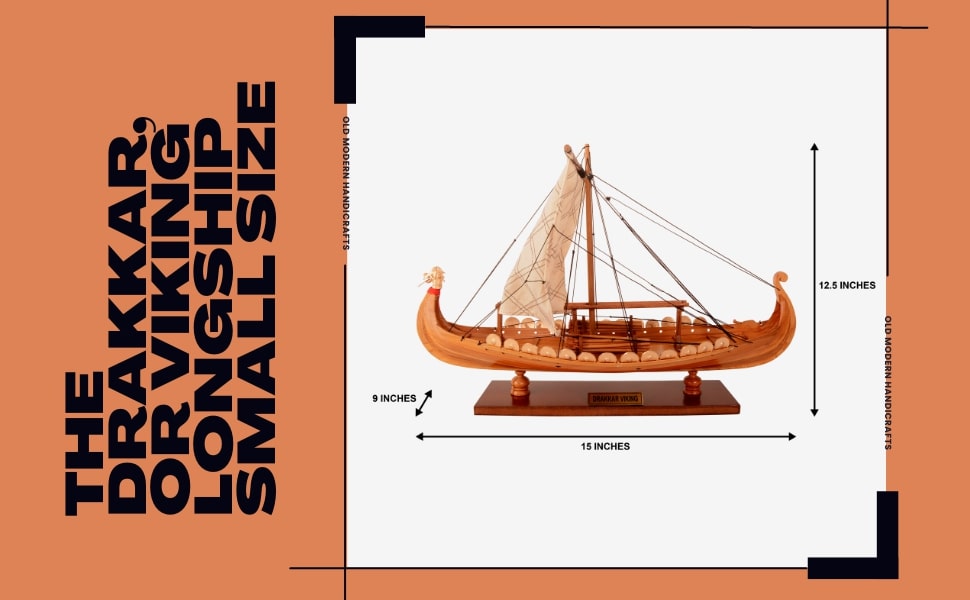 Unveiling the Drakkar Viking Model Boat Length 40cm: A Miniature Masterpiece