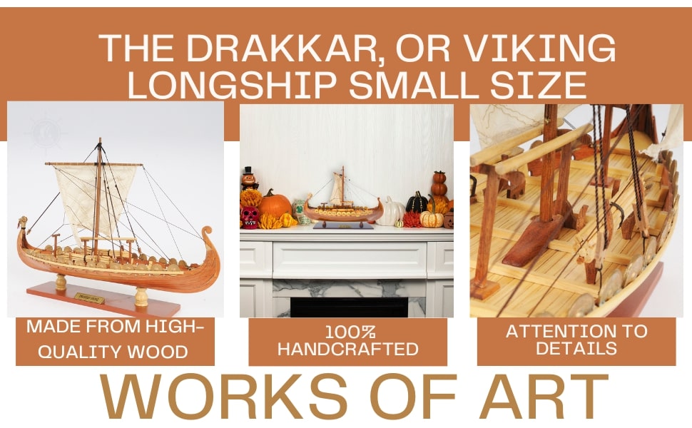 Unveiling the Drakkar Viking Model Boat Length 40cm: A Miniature Masterpiece