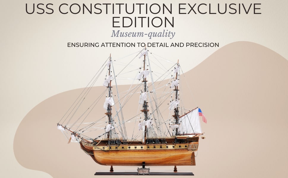The USS Constitution Elegance  Sailing Through History with Artisan Craftsmanship