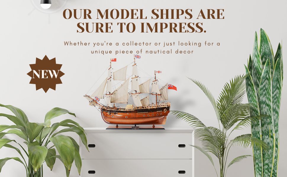 Nautical Elegance Unveiled: HMS Endeavour Historic Model Ship