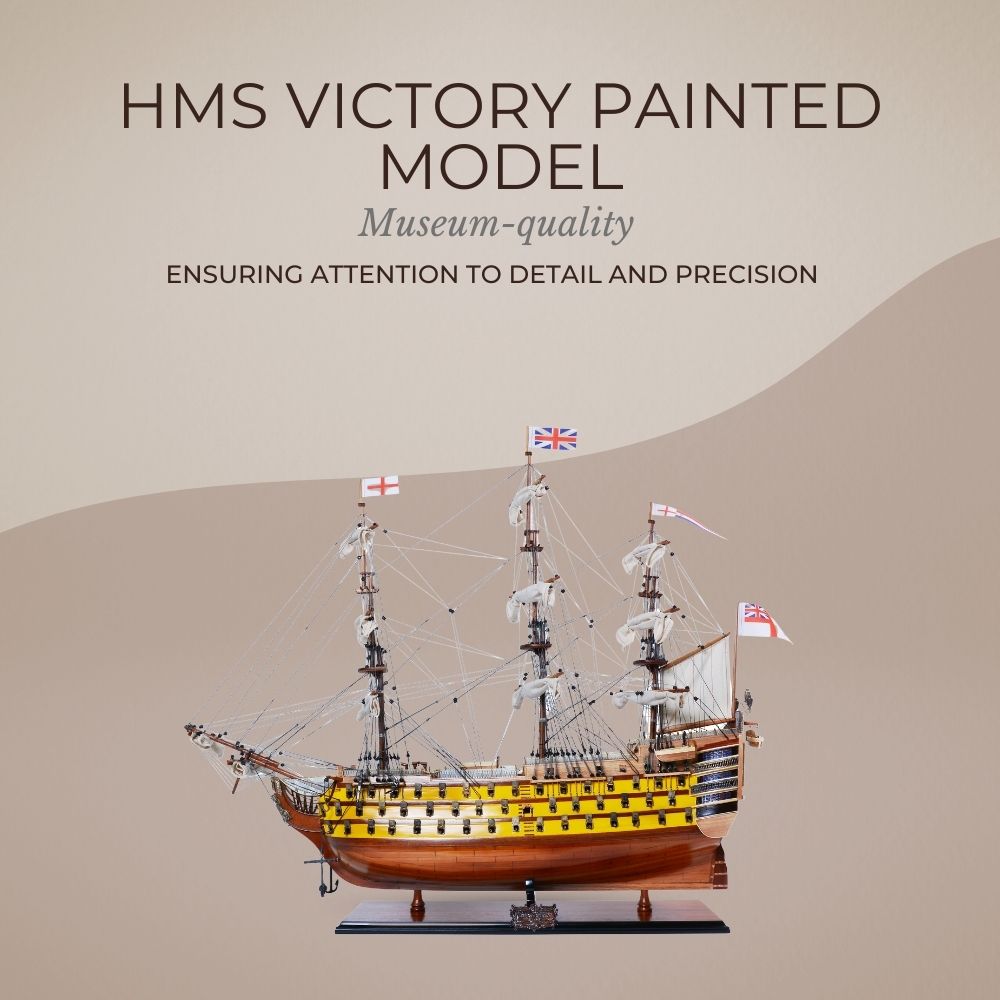 Introducing the Painted HMS Victory Model Ship: A Stunning Tribute to History