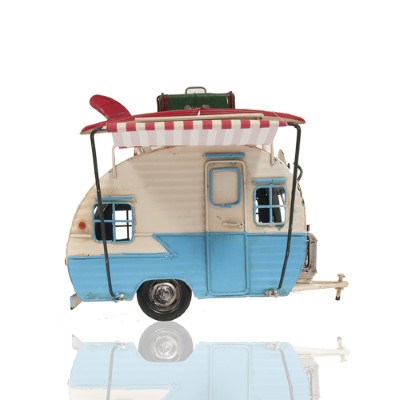 Classic Camper with photo frame  piggy bank  Metal