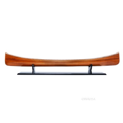 Wooden Canoe Boat Model