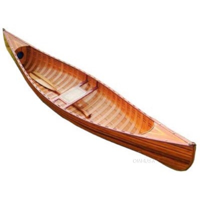 Wooden Canoe With Ribs 6 ft Display-Only