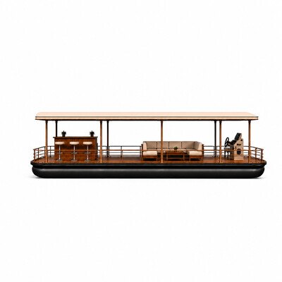 Captain Heritage 23ft Luxury Floating Lounge Pontoon