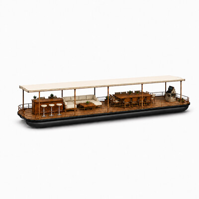 Captain Heritage 28ft Luxury Floating Lounge - Tritoon