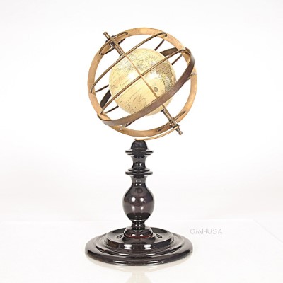 Globe in Brass rings