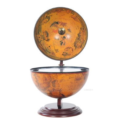 Red Globe 13 inches with Chess Holder with Round Base