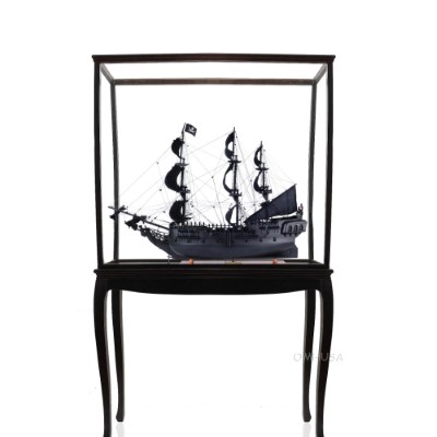 Black Pearl Pirate Ship Large With Floor Display Case