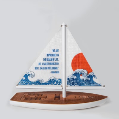 Souvernir Sailboat Sailing Ship Model Small