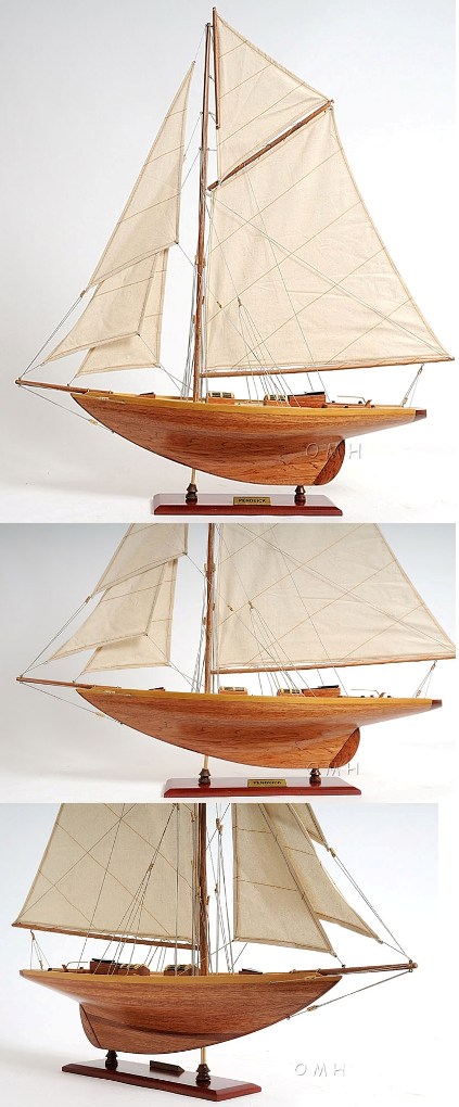 Y036 Pen Duick Large Sailboat Schooner Yacht Model 