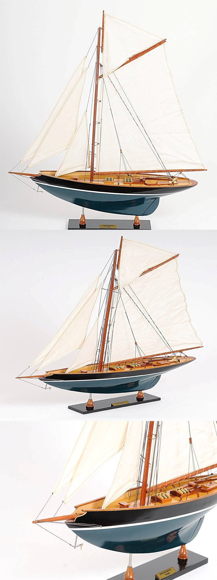 Y056 Pen Duick Painted Large Sailboat Schooner Yacht Model 