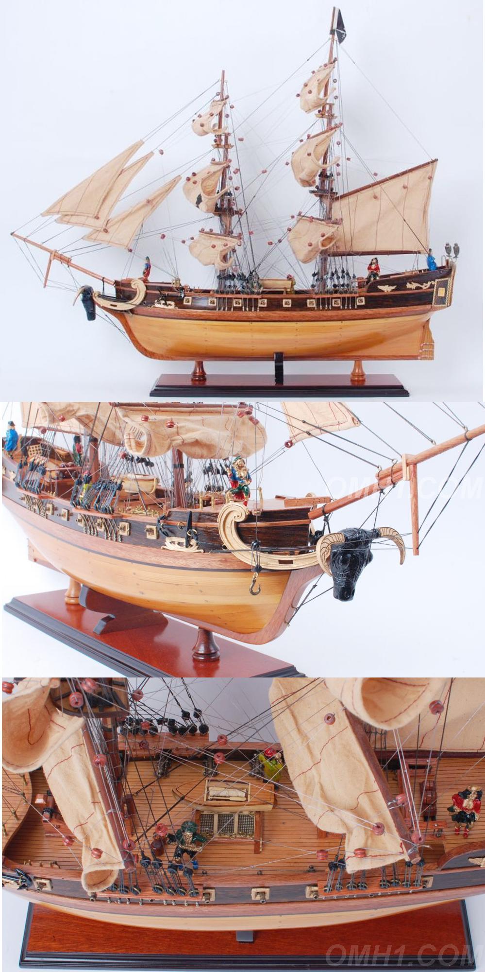 T304 Pirate Ship Small Captain Line | Fully Assembled 