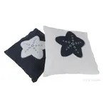 AB003 Anne Home - White Pillow  Blue Star ab003-anne-home-white-pillow-blue-star-l02.jpg