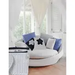 AB003 Anne Home - White Pillow  Blue Star ab003-anne-home-white-pillow-blue-star-l05.jpg