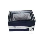 AB009 Anne Home - Set of 5 Blue Fabric Basket With Bow Decoration ab009-anne-home-set-of-5-blue-fabric-basket-with-bow-decoration-l12.jpg