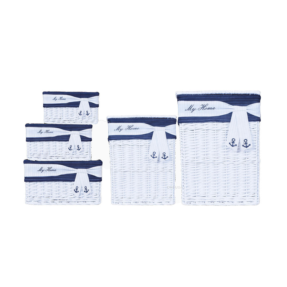 AB013 Anne Home - Set of 5 Rectangular Willow Baskets ab013-anne-home-set-of-5-rectangular-willow-baskets-l01.jpg