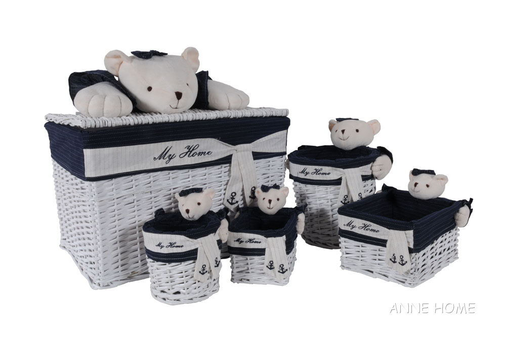 AB015 Anne Home - Set of 5 Rectangular Willow Baskets Bear Design ab015-anne-home-set-of-5-rectangular-willow-baskets-bear-design-l01.jpg