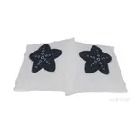 AB903 Anne Home - White Pillow  Blue Star  set of 2 ab903-anne-home-white-pillow-blue-star-set-of-2-l02.jpg