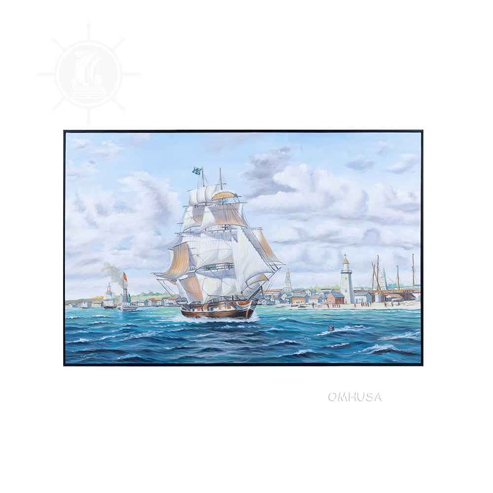 AF006 Whaler 'Lexington' Leaving Nantucket - Canvas Painting af006-whaler-lexington-leaving-nantucket-canvas-painting-L01.jpg