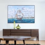 AF006 Whaler 'Lexington' Leaving Nantucket - Canvas Painting 