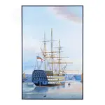 AF007 H.M.S. Victory in Portsmouth Harbour - Canvas Painting 