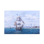AF06S Whaler 'Lexington' Leaving Nantucket - Canvas Print 