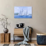 AF09S Sailing Yachts Mariquita Moonbeam and Cambria Racing at Regates Royales - Canvas Print 