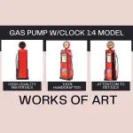 AJ012 Gas Pump W/Clock 1:4 