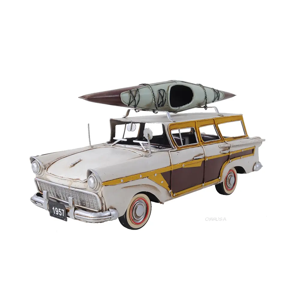 AJ019 Fords Woody-Look Country Squire W/ Kayak AJ019-FORDS-WOODYLOOK-COUNTRY-SQUIRE-W-KAYAK-L01.WEBP