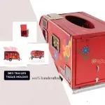 AJ084 Red Trailer Tissue Holder 