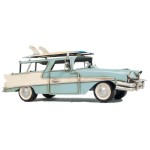 AJ095 1957 Ford Country Squire Station Wagon Blue 