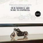 AJ113 Hardcore 67 Chopper Motorcycle Metal Handmade 