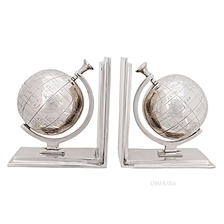 AK009 Alum Globe Bookend Set Of Two ak009-alum-globe-bookend-set-of-two-l01.jpg
