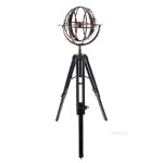 AK016 Brass Armillary With Wood Stand 