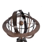 AK016 Brass Armillary With Wood Stand 