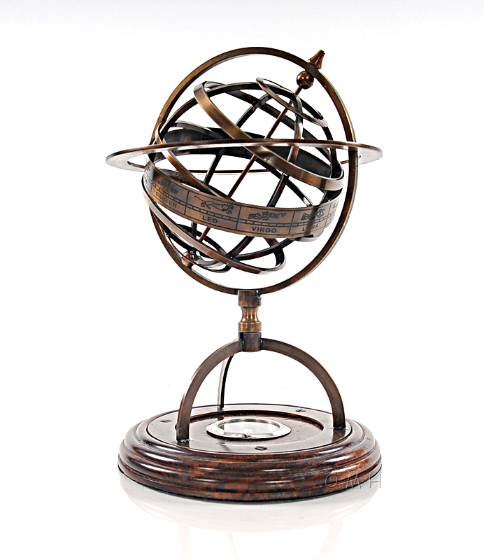 AK023 Brass Armillary With Compass On Wood Base ak023-brass-armillary-with-compass-on-wood-base-l01.jpg