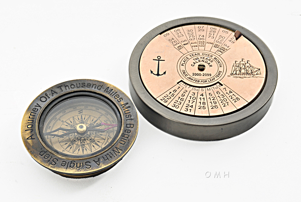 AK034 100 Year Calendar & Compass Quote Set of 2 ak034-100-year-calendar-compass-quote-set-of-2-l01.jpg
