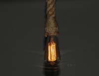 AL012 Rope Pendant Lamp - Single Bulb 
