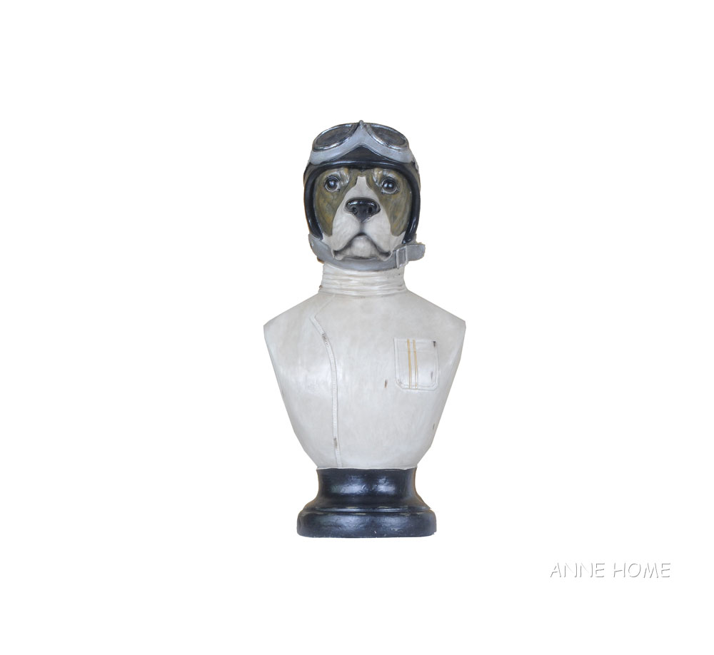 AT006 Anne Home - Dog Bust Statue at006-anne-home-dog-bust-statue-l01.jpg
