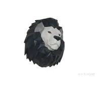 AT012 Anne Home - Origami Lion Head Wall Decoration at012-anne-home-origami-lion-head-wall-decoration-l04.jpg