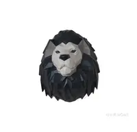 AT012 Anne Home - Origami Lion Head Wall Decoration at012-anne-home-origami-lion-head-wall-decoration-l07.jpg