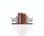 AT013 Anne Home - Rhino Head Bookend - Set of 2 