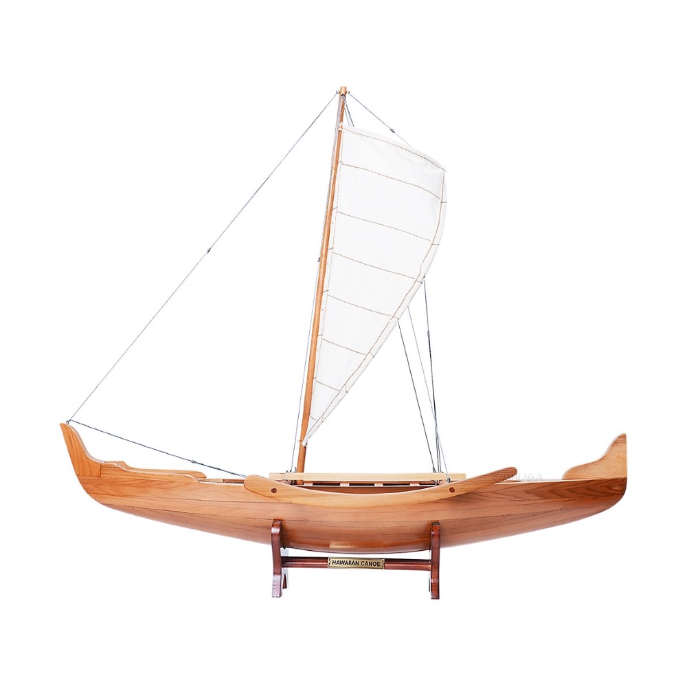 B012 Wooden Model Hawaiian Canoe B012-WOODEN-MODEL-HAWAIIAN-CANOE-L01.WEBP