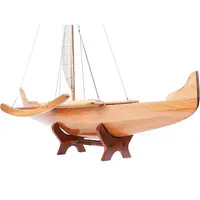 B012 Wooden Model Hawaiian Canoe b012-wooden-model-hawaiian-canoe-l05.jpg